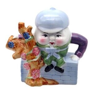 Vintage Feitx Humpty Dumpty Decorative Ceramic Teapot